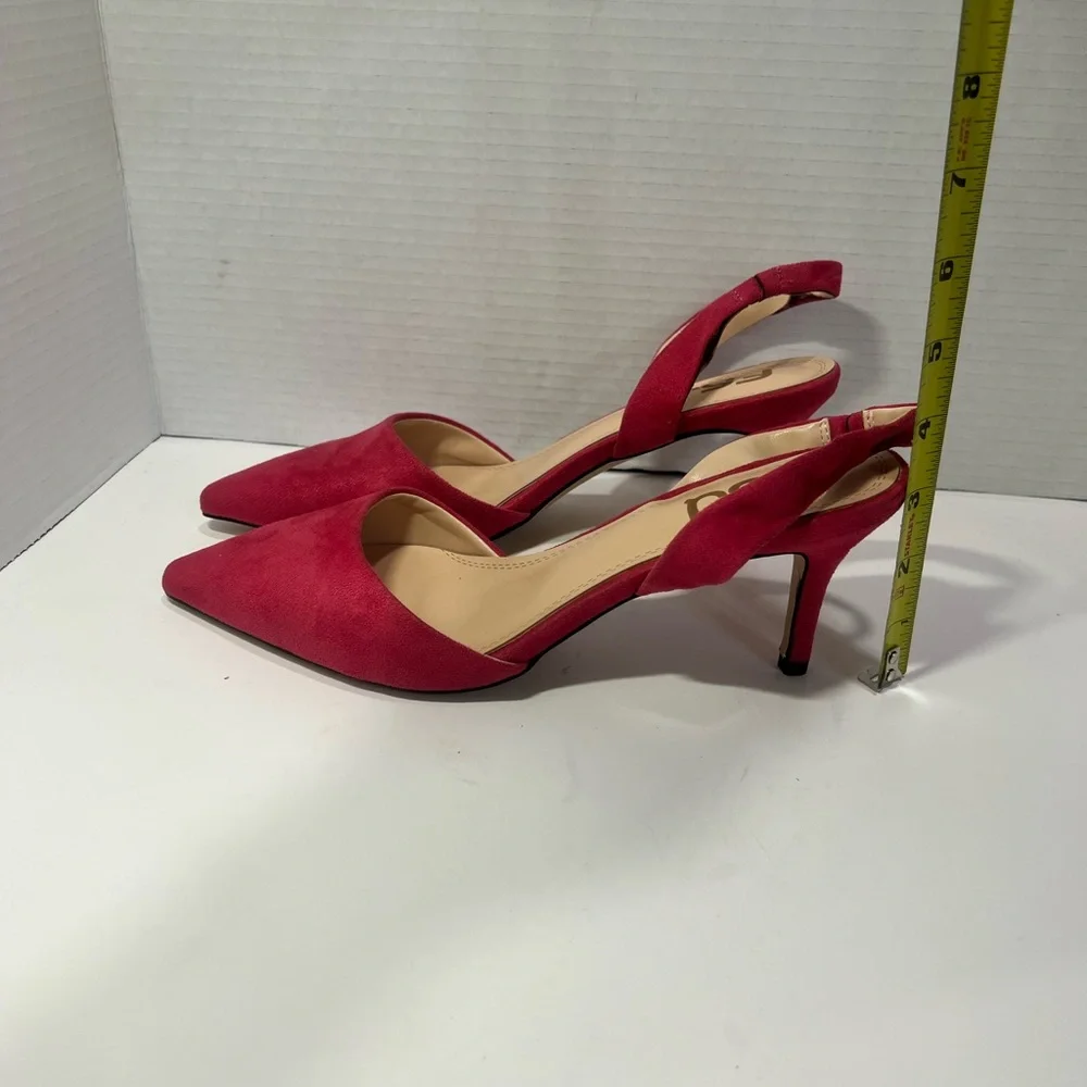 FSJ Red Women's Heels - Picture 3 of 5